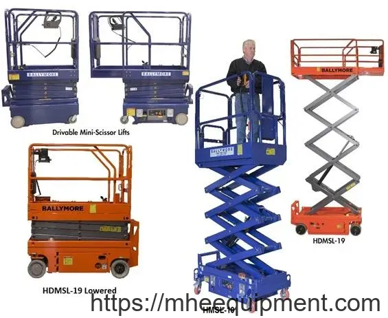 Drivable And Push-Able Scissor Lifts