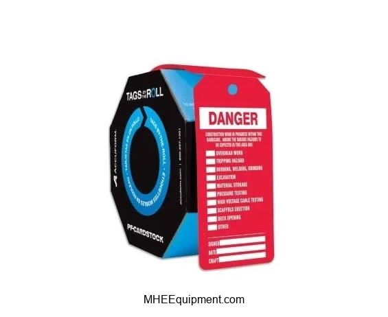 Tags By-The-Roll Barricade Safety Tags