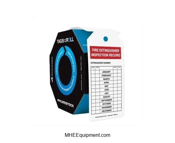 Tags By-The-Roll Inspection & Status Record Tags