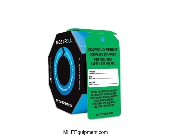 Tags By-The-Roll Scaffold Safety Tags