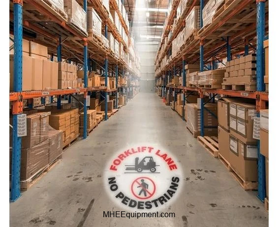 LED Sign Projector: Forklift Lane- No Pedestrians